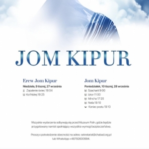 Jom Kippur 5781-kwarantanna 2020